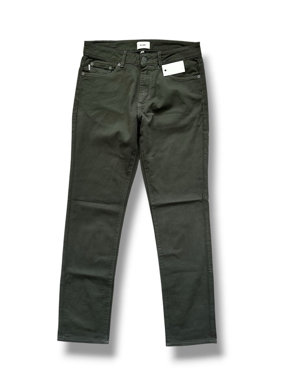 DL1961 Nick Slim Fit Stretch Olive Valley Green Chino Pants Trousers 32x32